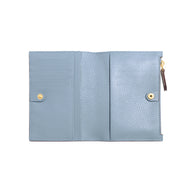 Leather Passport Holder (Powder Blue)