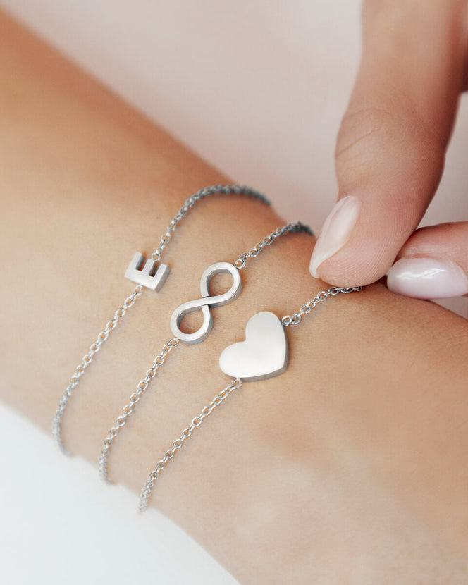 Made Mine Heart Bracelet (Silver)