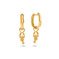 Ocean Charms Lobster Huggie Earrings (Gold)