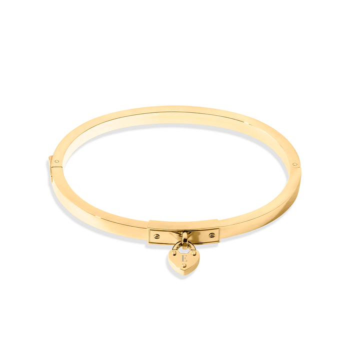 Love Locks Bangle (Gold)