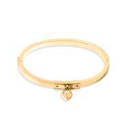 Love Locks Bangle (Gold)