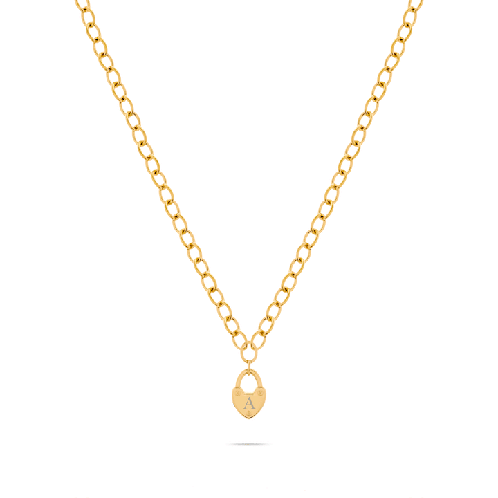 Love Locks Necklace (Gold)