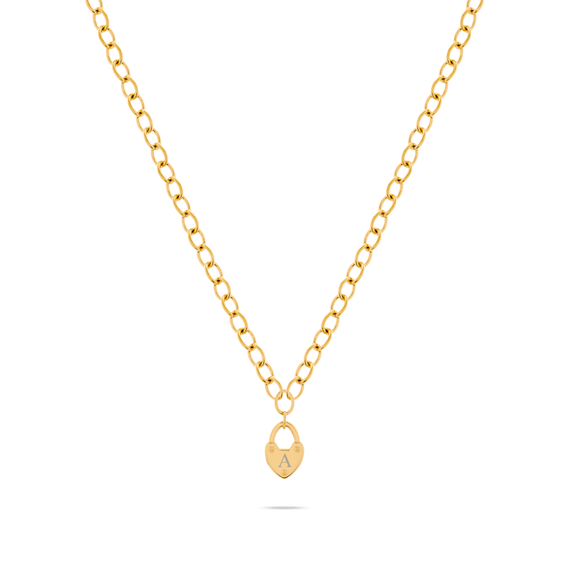 Love Locks Necklace (Gold)
