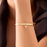 Love Locks Bangle (Gold)