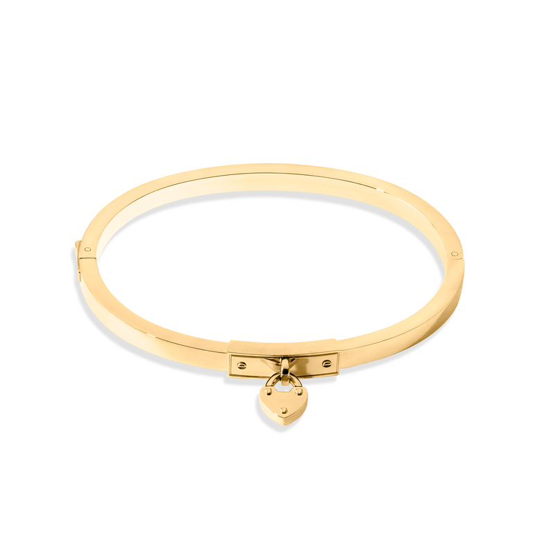 Love Locks Bangle (Gold)