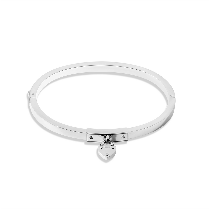 Love Locks Bangle (Silver)