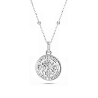 Lucky Sixpence Coin Necklace (Silver)