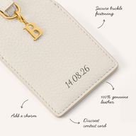 Leather Luggage Tag (Ivory)