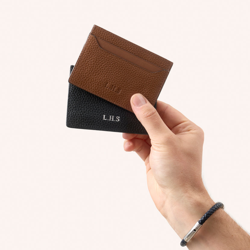 Men's Leather Card Holder (Black)