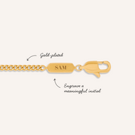Intersection Curb Chain Necklace (Gold)