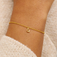 Fine Molten Initial Bracelet (Gold)