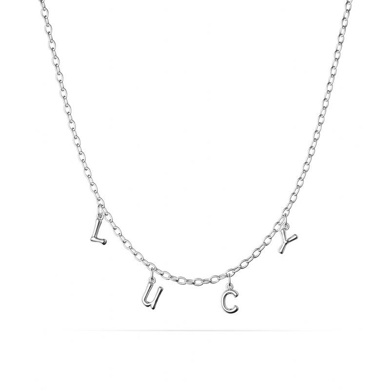 Made Mine Fine Name Necklace (Silver)