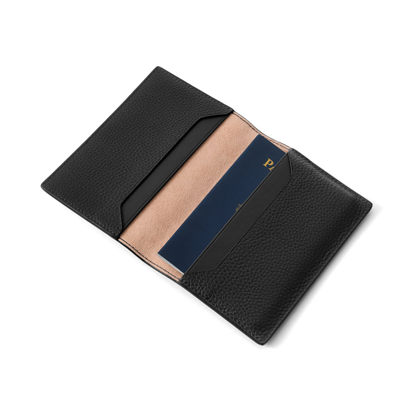 Men's Leather Passport Holder (Black)