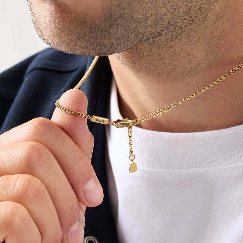 Intersection Curb Chain Necklace (Gold)