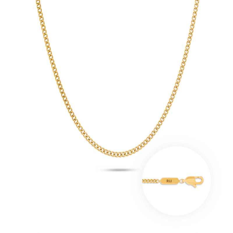 Intersection Curb Chain Necklace (Gold)
