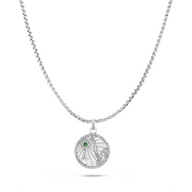 Traditional Zodiac Coin Necklace (Silver)