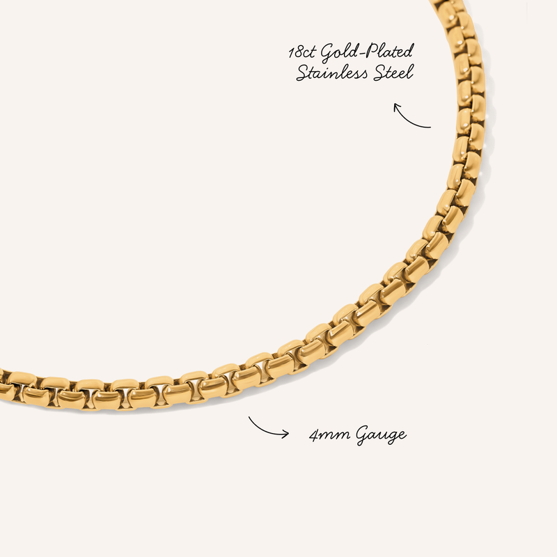 Box Chain Bracelet (Gold)