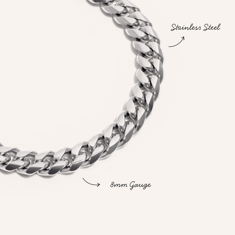 Curb Chain Bracelet (Silver)