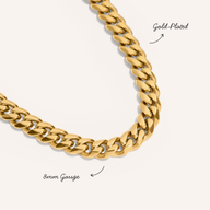 Men's Curb Chain Necklace (Gold)