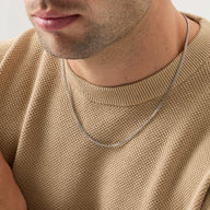 Intersection Curb Chain Necklace (Silver)