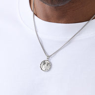 Traditional Zodiac Coin Necklace (Silver)