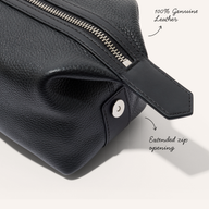 Men's Leather Wash Bag (Black)
