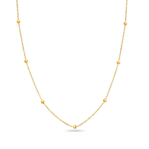 Layering Mini Me Sphere Chain Necklace (Gold)