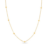 Layering Mini Me Sphere Chain Necklace (Gold)