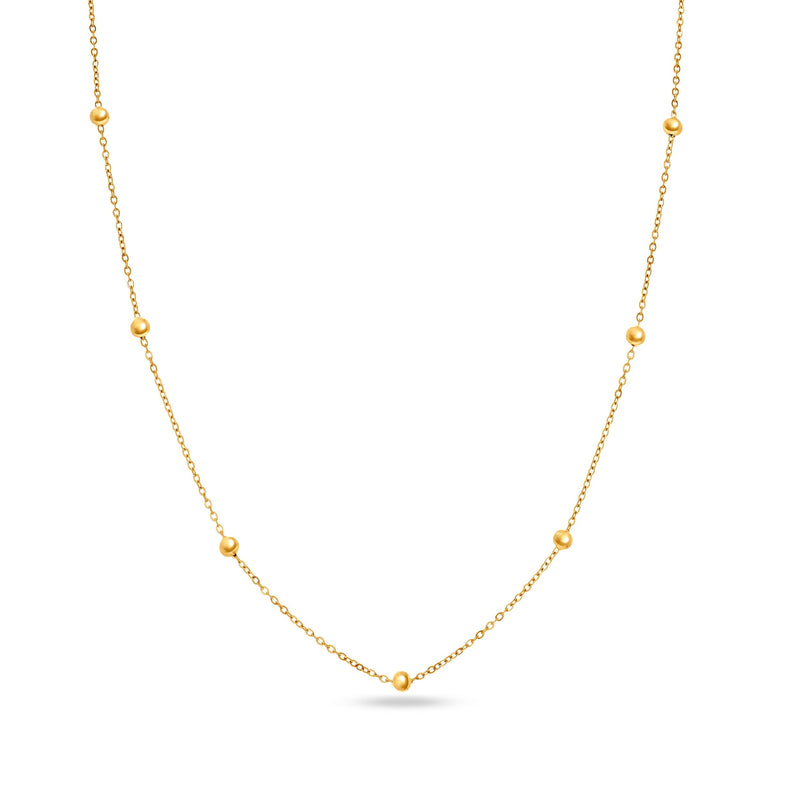 Layering Mini Me Sphere Chain Necklace (Gold)