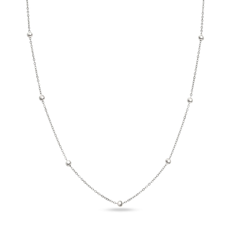 Mini Me Sphere Layering Chain (Silver)