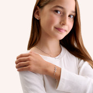 Layering Mini Me Sphere Chain Necklace (Silver)