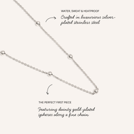 Mini Me Sphere Layering Chain (Silver)