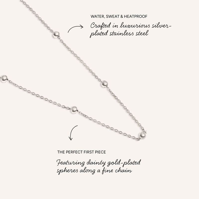 Mini Me Sphere Layering Chain (Silver)