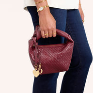 Vienna Mini Leather Bag (Burgundy)