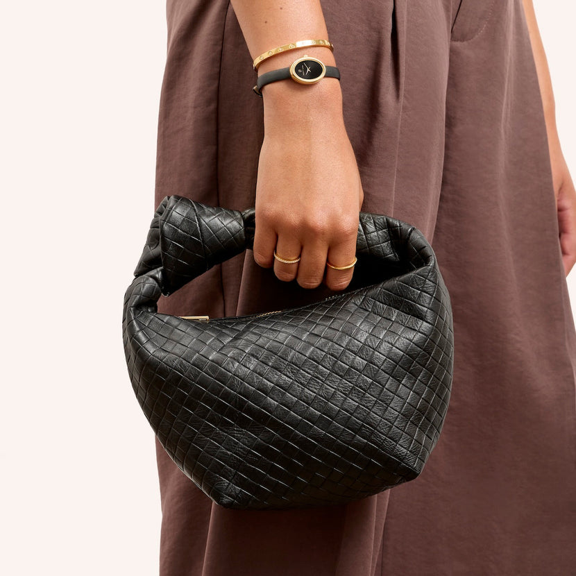 Vienna Mini Leather Bag (Black)