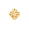 Rosette Molten Clover Charms (Gold) - Initials
