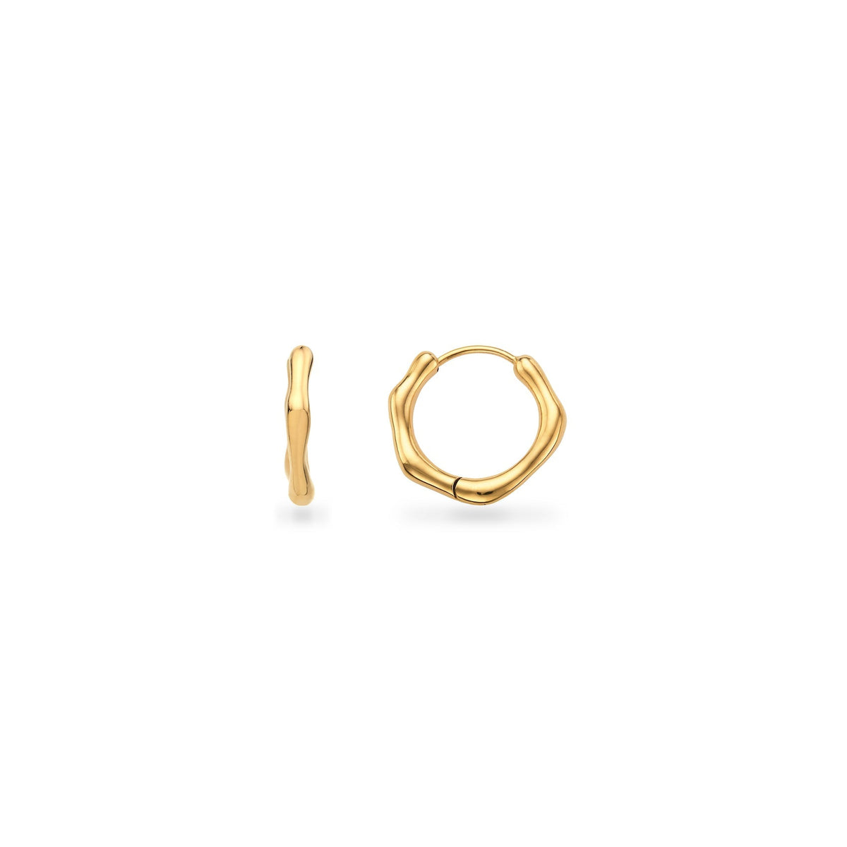 Molten Hoop Earrings