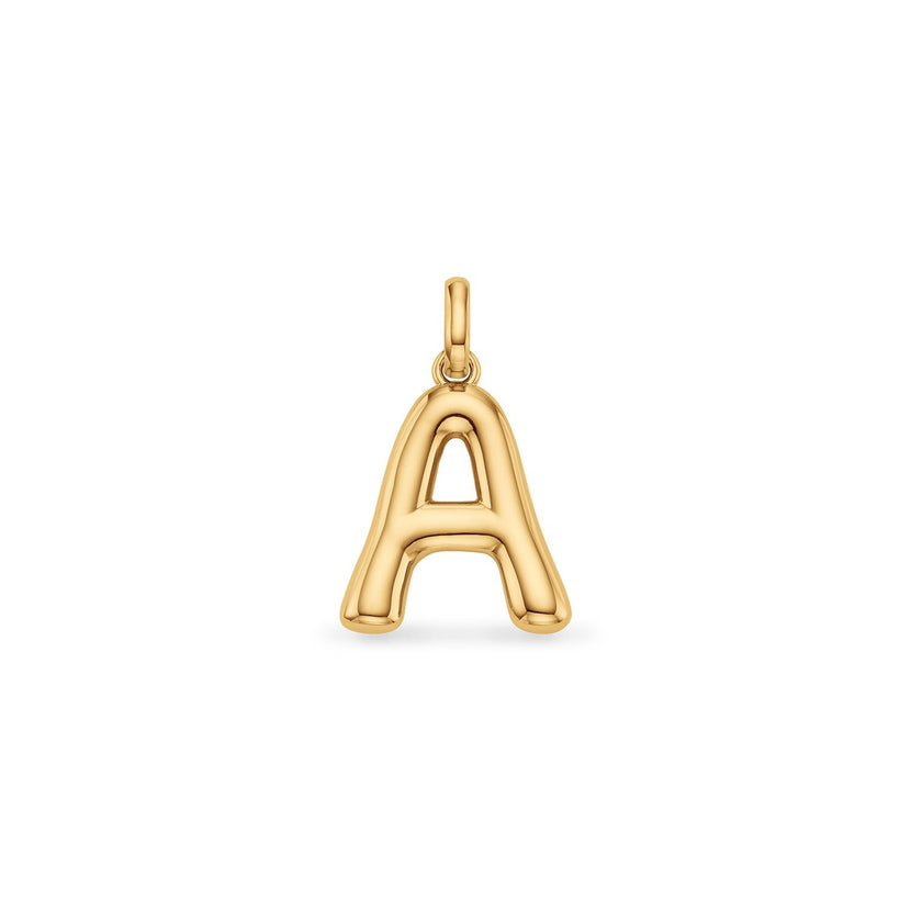 Molten Initial Pendant (Gold)