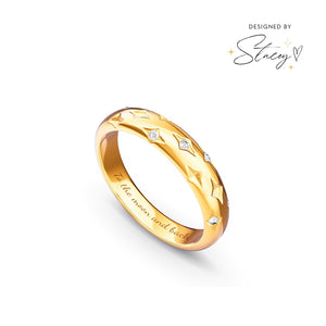 Moon and Back Ring (Gold)