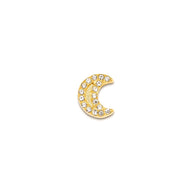 Moon and Back Moon Bracelet Charm (Gold)