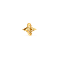Moon and Back Star Bracelet Charm (Gold)