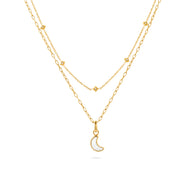 Celestial Skies Lunar Necklace Layered Set (Gold)