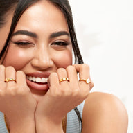 Organic Moonstone Ring (Gold)