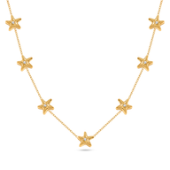 Multi Starfish Necklace (Gold)