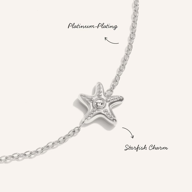 Multi Starfish Bracelet (Silver)