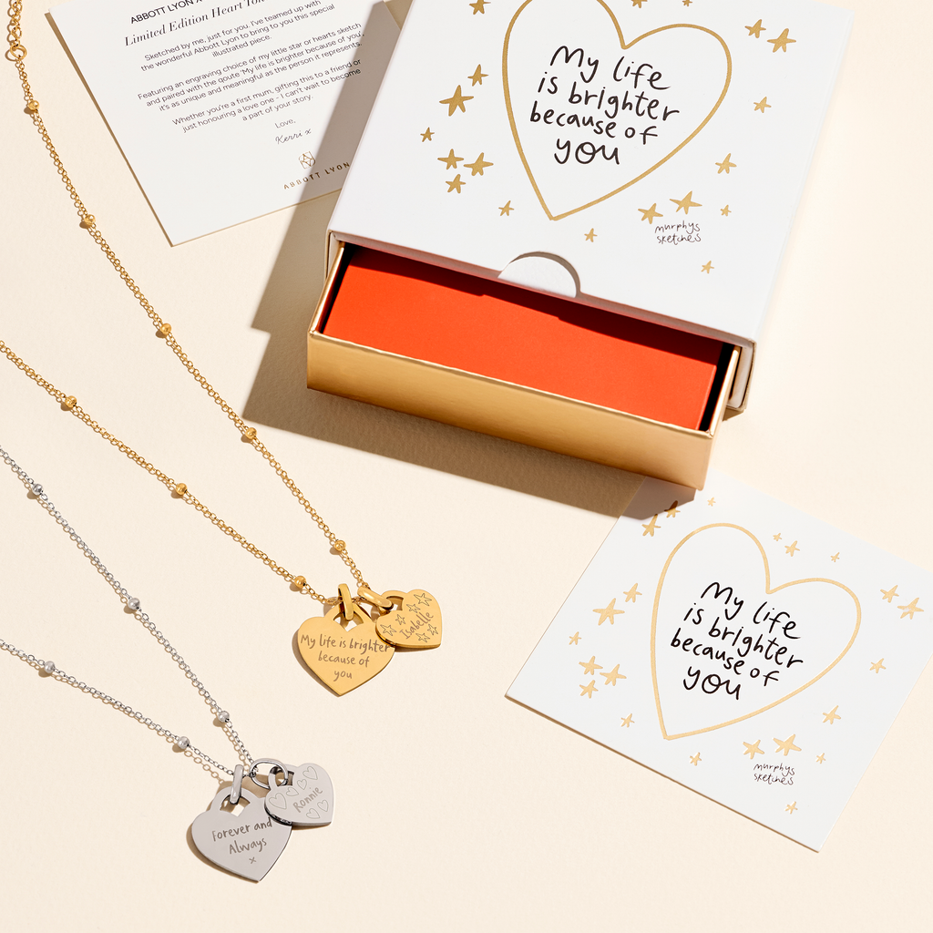 Murphys Sketches x Abbott Lyon Custom Robin Coin Necklace (Gold