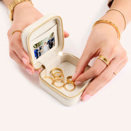 Leather Keepsake Box (Ivory)
