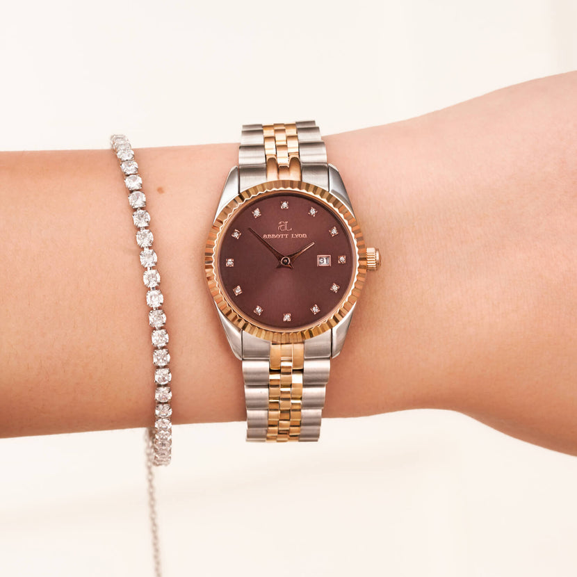 Mini Two Tone Mocha Belgravia 30 Watch