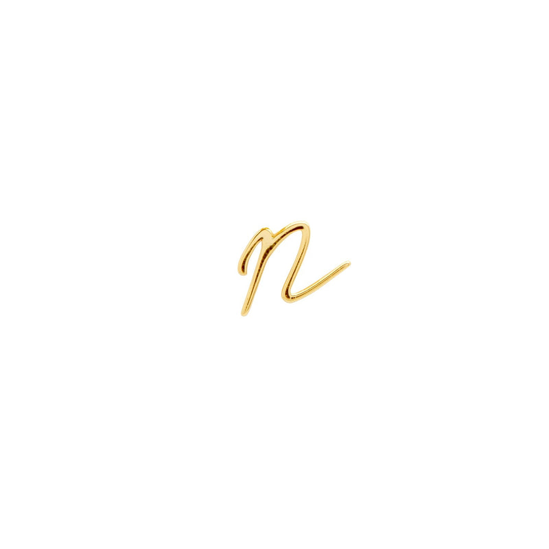Made Mine Script Letter Bracelet (Gold) - Clientbase