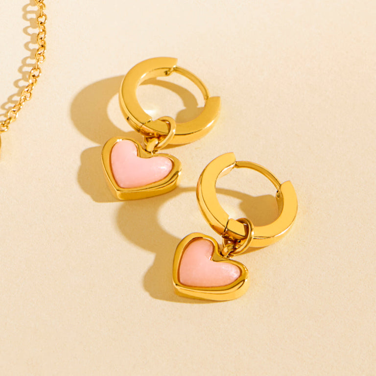 Script Initial & Birthstone Necklace (Gold)